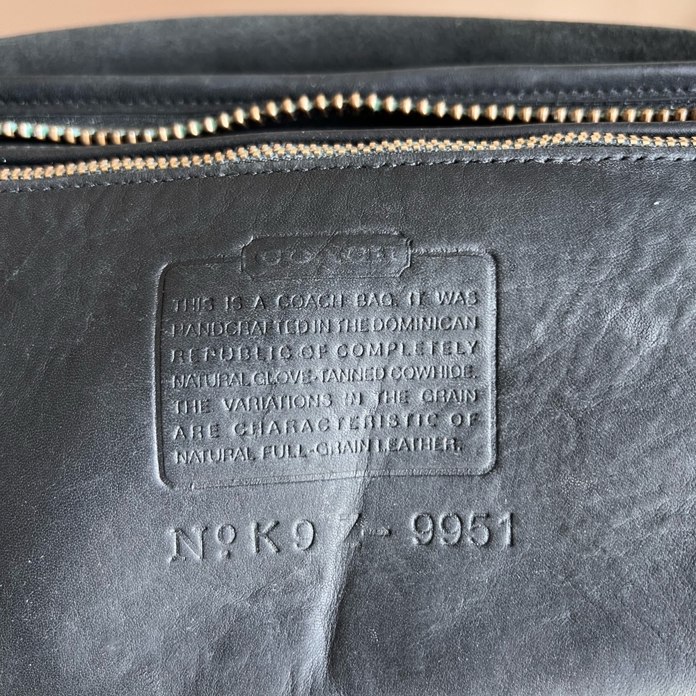 Vintage Coach Patricia Legacy Bag Style 9951 in black glove tanned leather - Picture 3 of 16